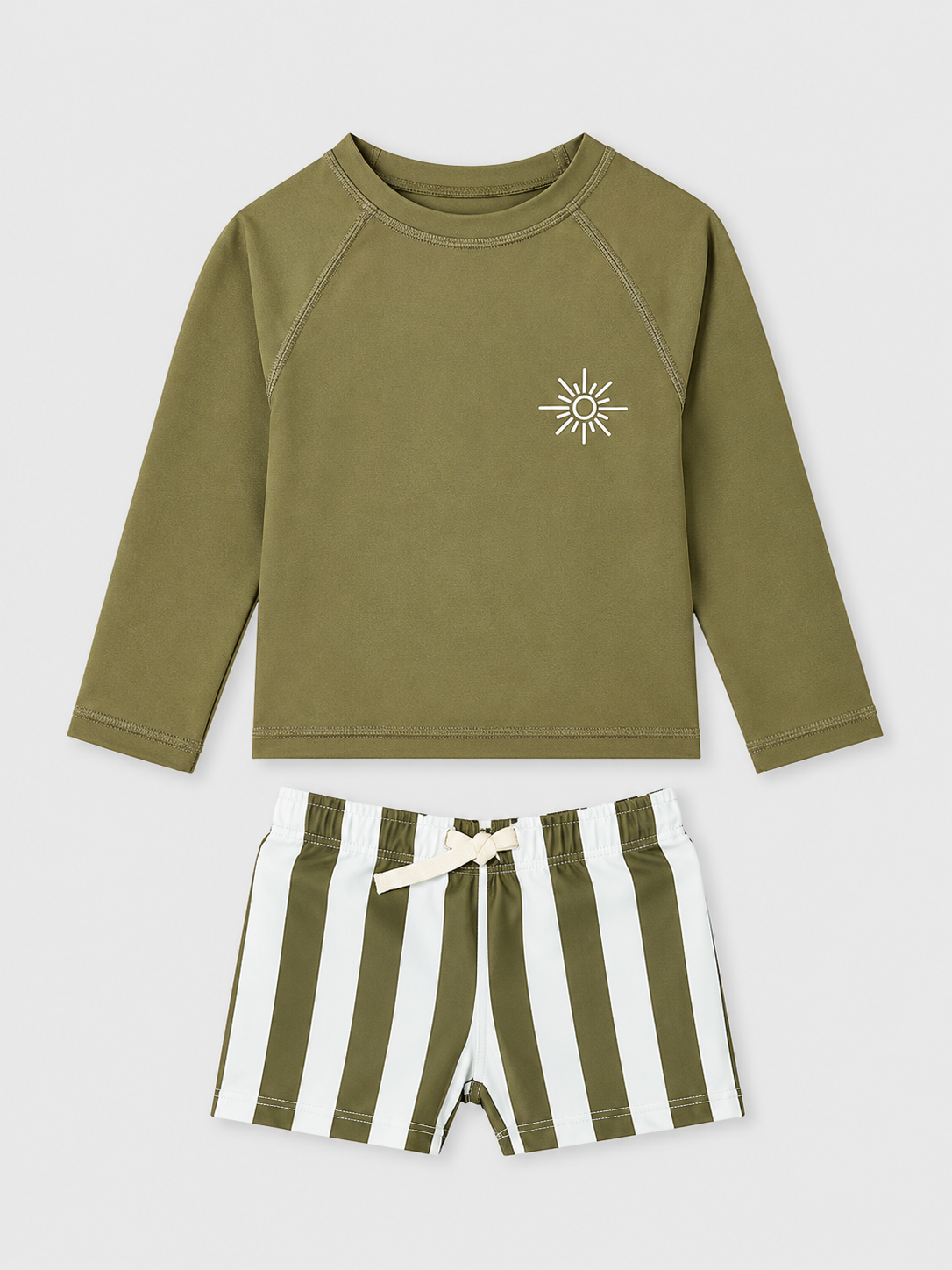 Boys’ Long Sleeve Rash Guard Swim Set