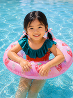 Girls Strawberry One-Piece Swimsuit