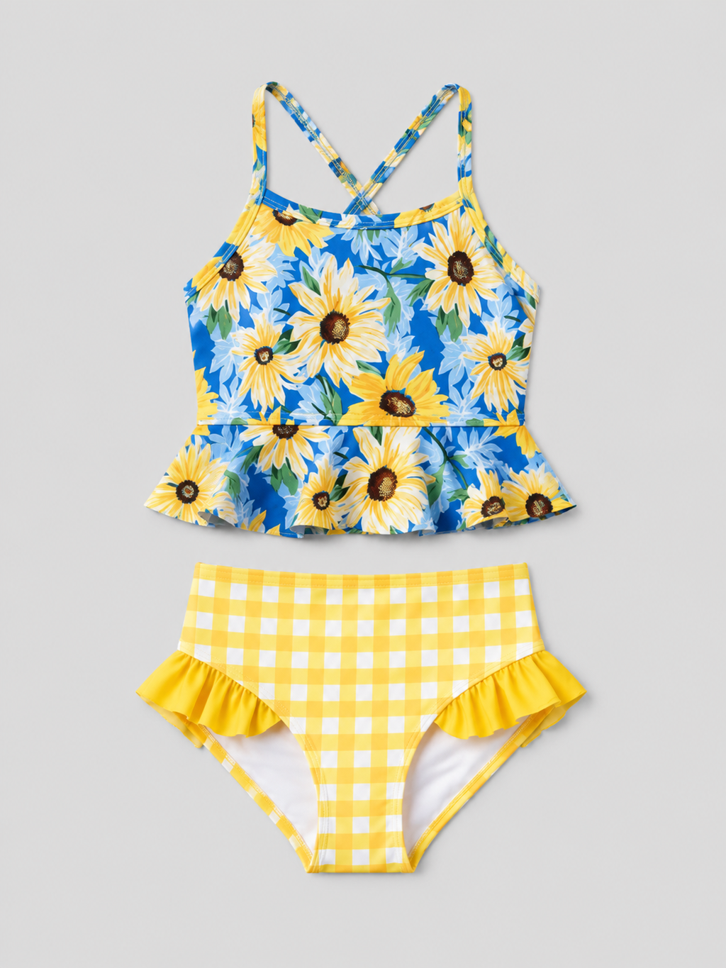 Sunflower Tankini Swimsuit Set