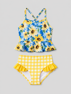 Sunflower Tankini Swimsuit Set