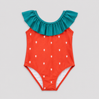 Girls Strawberry One-Piece Swimsuit